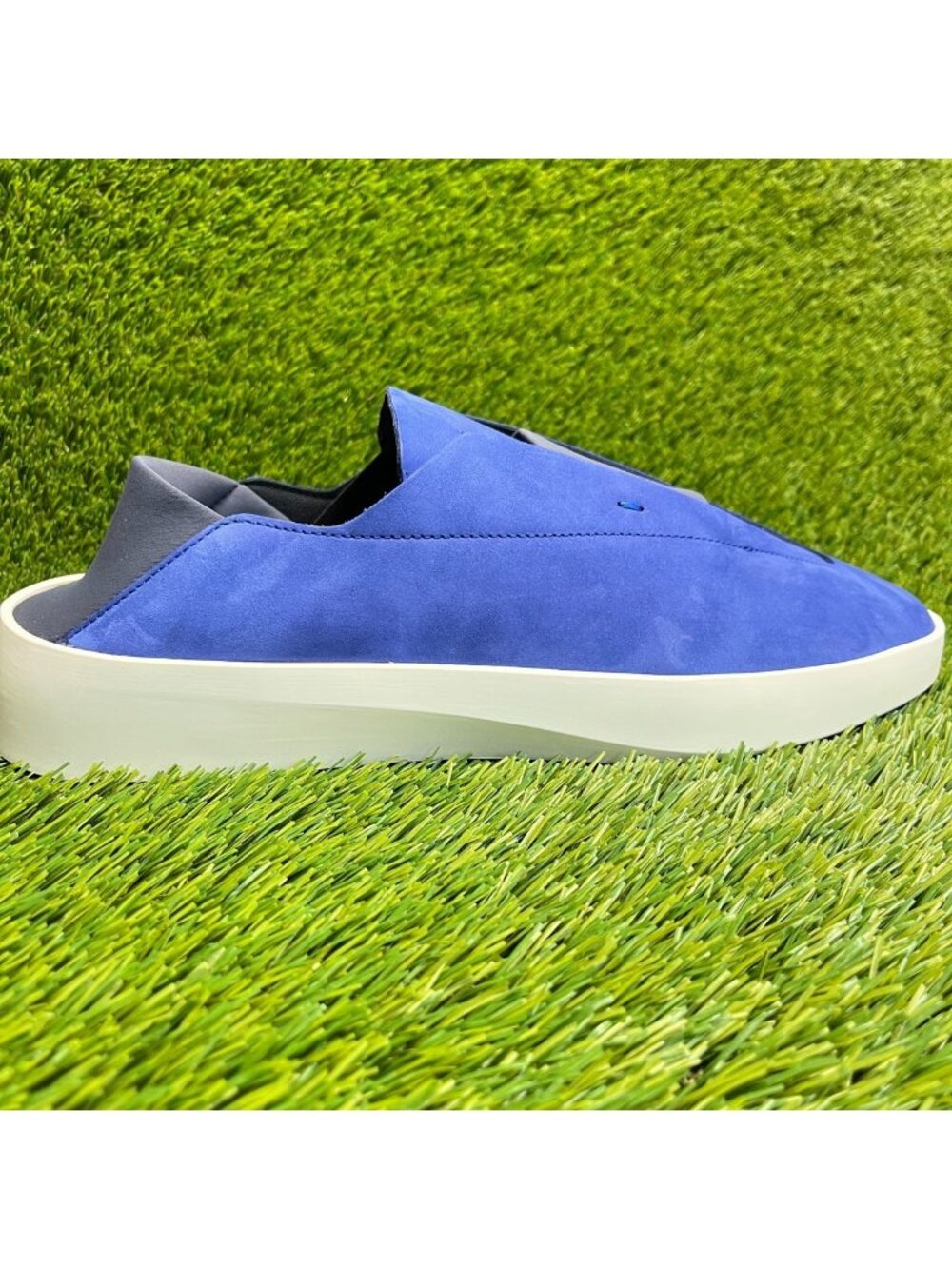 Wolf & Shepherd Cruise Ace Mens Size 11 Blue White Casual Leather Slip On Shoes